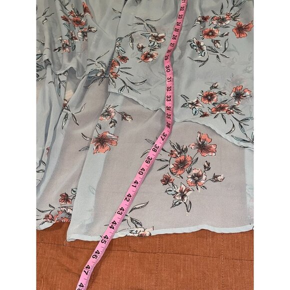 Torrid Tunic Top Womens 4x Floral Sheer High-Low Button-Front - Picture 7 of 8